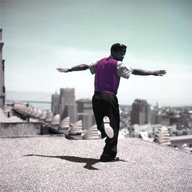 Artwork - Sammy Davis Jr with City Skyline (Colour)