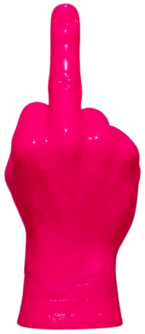 Artwork - HUF x Haroshi Middle Finger (Pink)