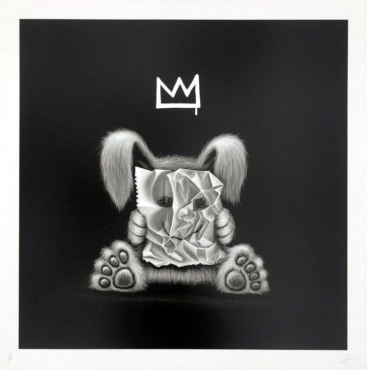 Artwork - Today I'm Happy (White Gold Leaf)