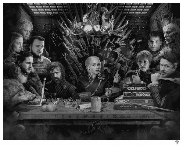 Artwork - Board Game Of Thrones (B/W)