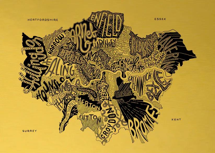 Artwork - London Boroughs Gold