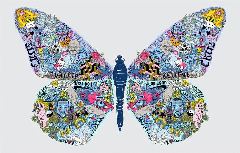Artwork - Tattooed Butterfly
