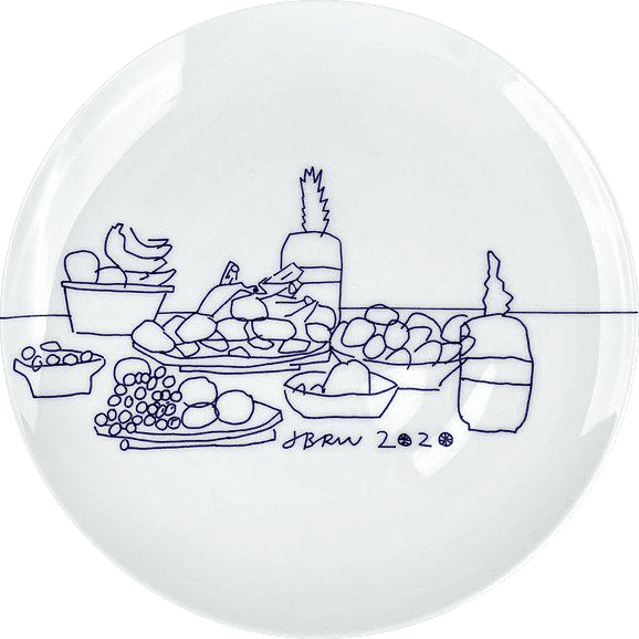 Artwork - Artist Plate Project 2020 (Jonas Wood)