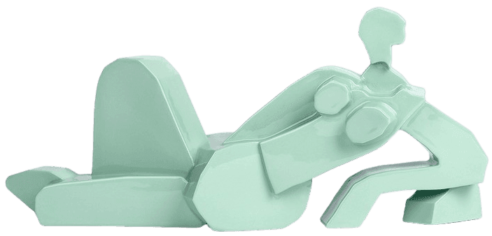Artwork - Reclining Nude (Turquoise)