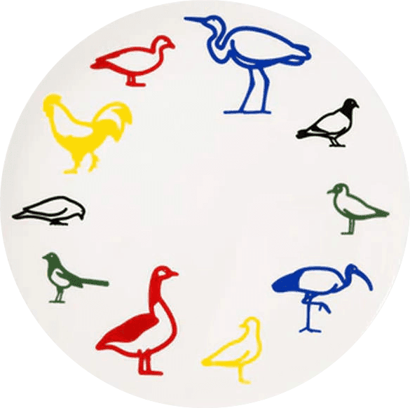 Artwork - Artist Plate Project 2021 (Julian Opie)