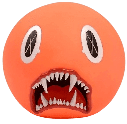 KAWS オリジナルフェイクCAT TEETH BANK 2007年 貯金箱 ① Cat Teeth Bank (Orange) Sculpture by Kaws - Buy & Sell Kaws