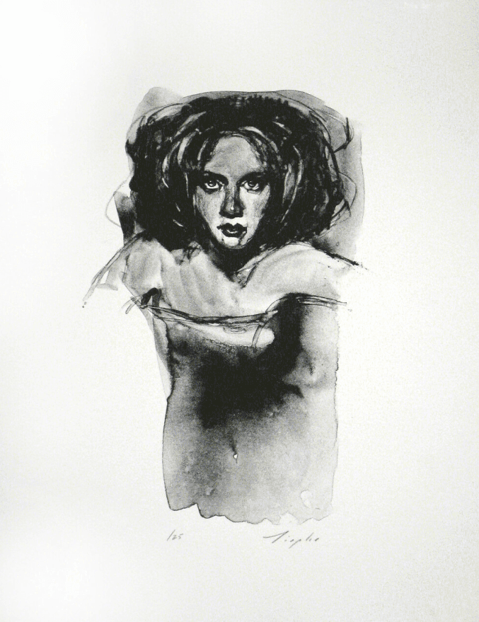 Artwork - Head Study with Washes