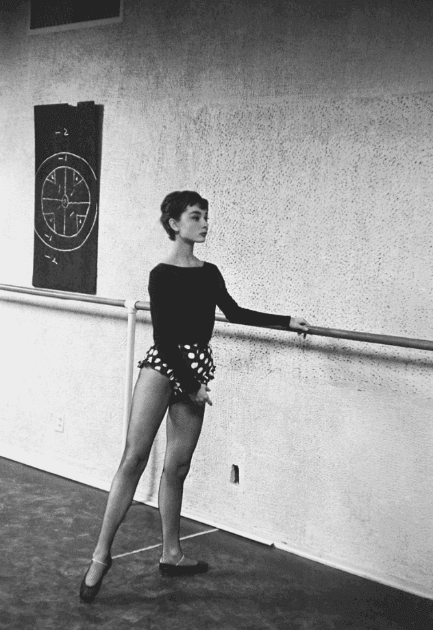 Artwork - Audrey Hepburn in the Ballet Studio, 1953