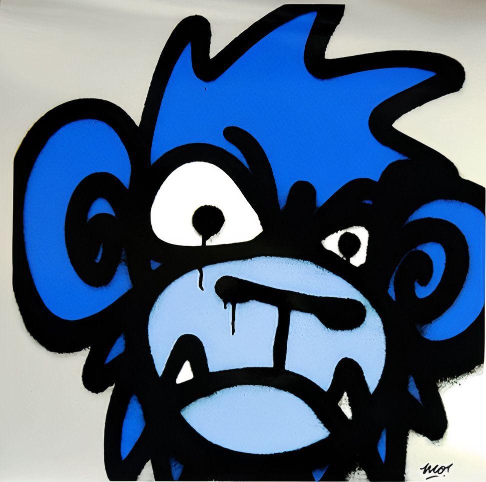 Artwork - Monkey (Blue)