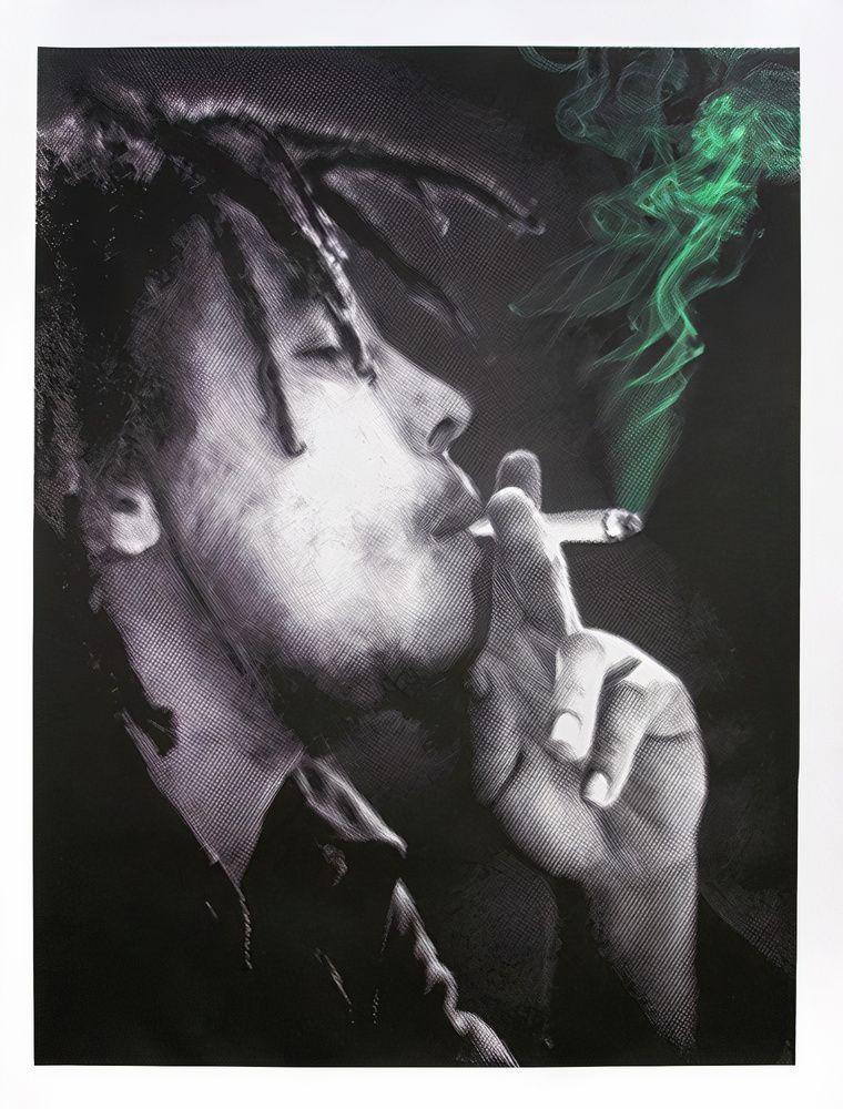 Artwork - Happy Birthday Bob Marley - Jamming (Green)