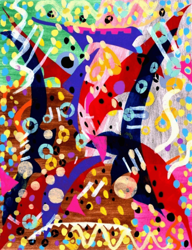 Artwork - Red and Black in Color