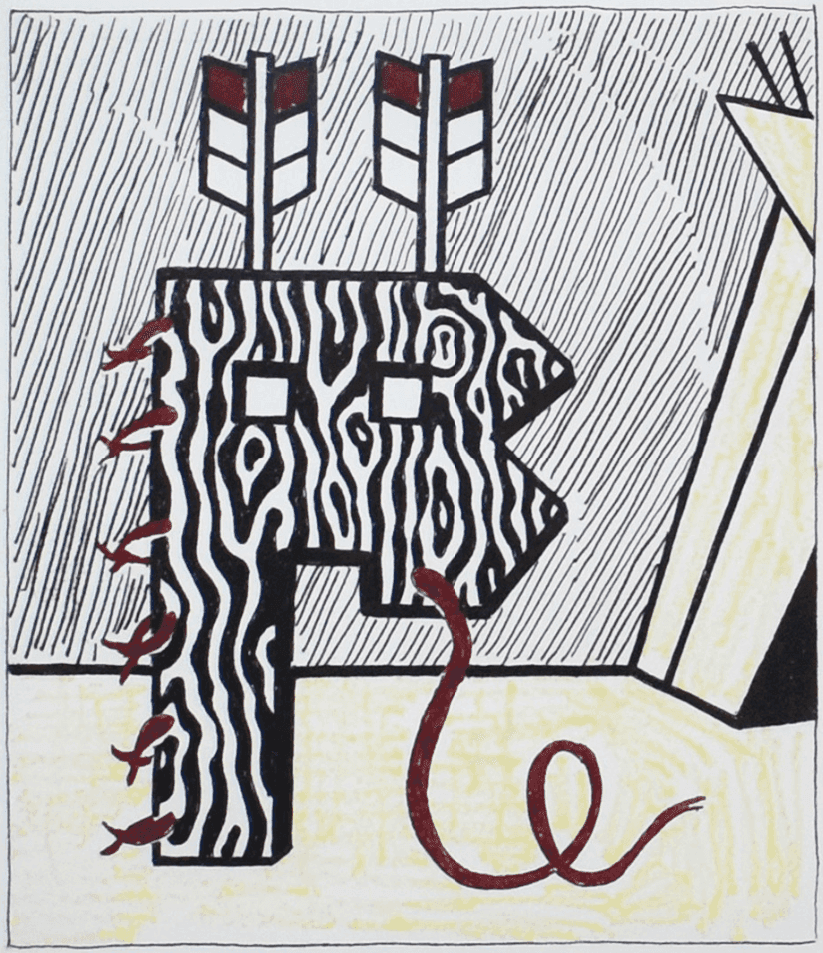 Artwork - Figure With Teepee