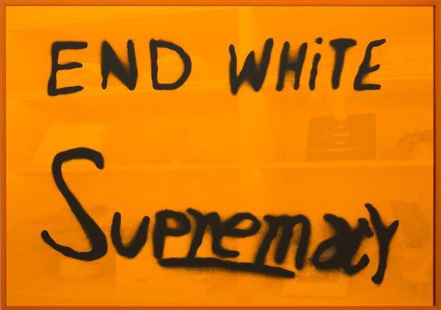 Artwork - End White Supremacy (Mirrored - Amber)