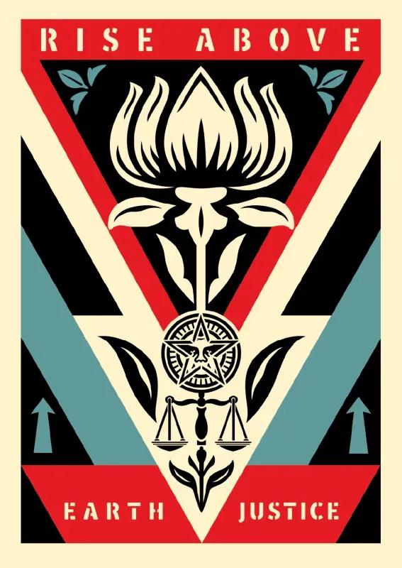 Artwork - Rise Above Earth Justice (Red)