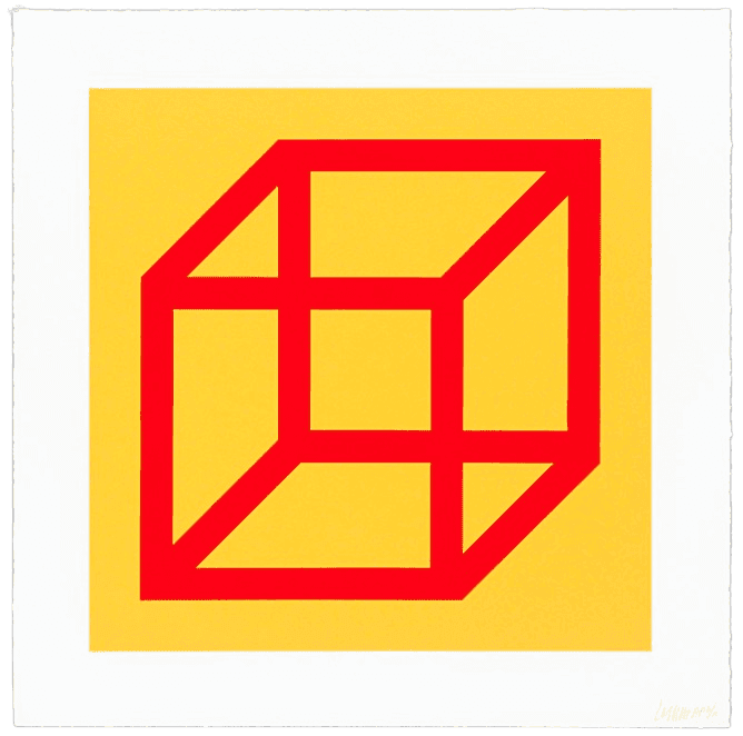 Open Cube in Color on Color, Plate #01