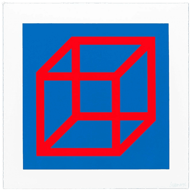 Open Cube in Color on Color, Plate #02