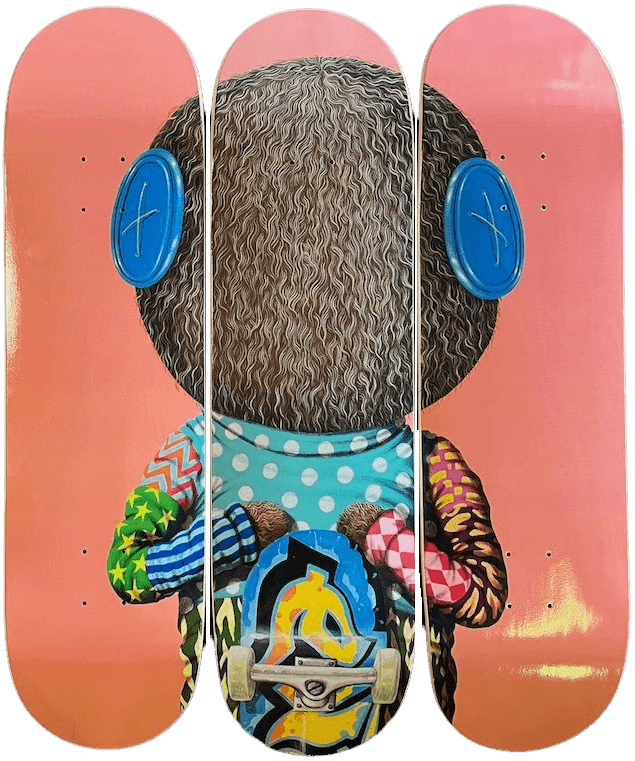 Artwork - Pink skate boy