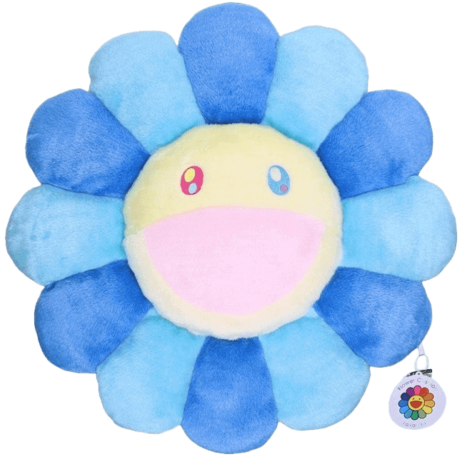 Flower Plush (Blue/Turquoise/Yellow - Large) Collectible by