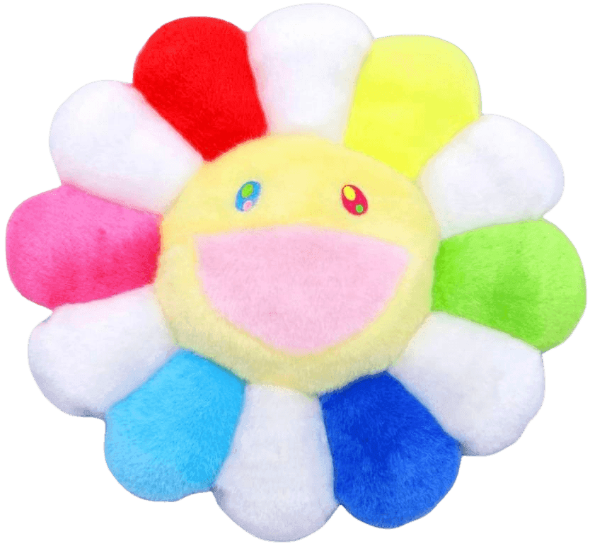 Artwork - Flower Plush (Rainbow/White/Yellow - Small)
