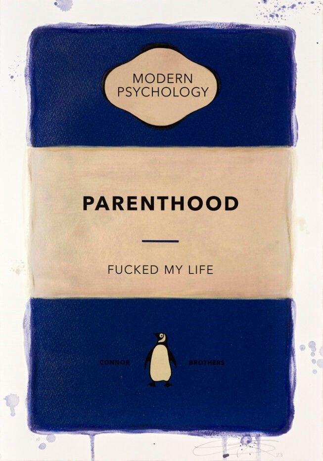 Artwork - Parenthood (Small Hand Coloured - Blue)