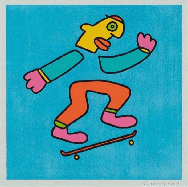 Artwork - Skateboarding (Blue)