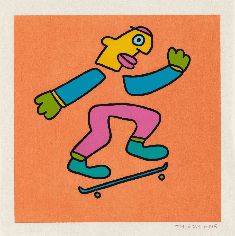 Artwork - Skateboarding (Orange)