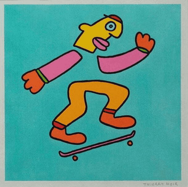 Artwork - Skateboarding (Teal)