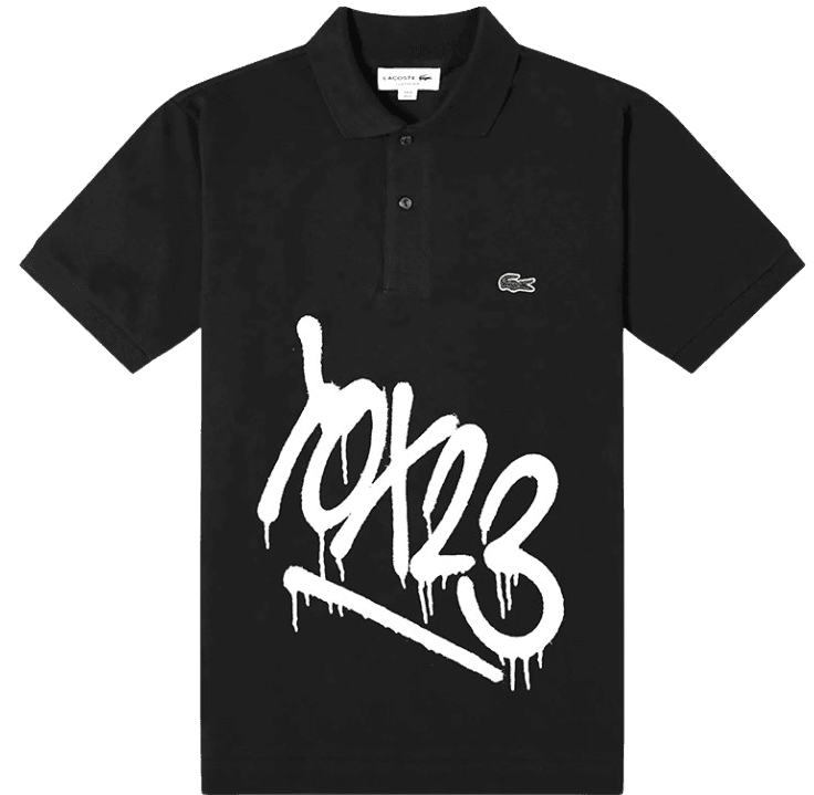 Artwork - Lacoste x Tox (Black - Limited Edition Printed Polo)