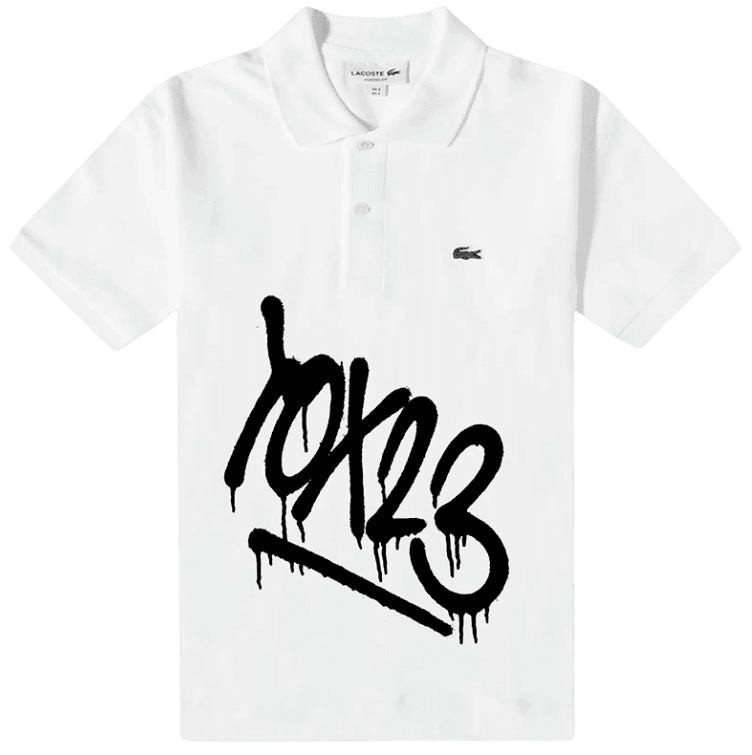 Artwork - Lacoste x Tox (White - Limited Edition Printed Polo)