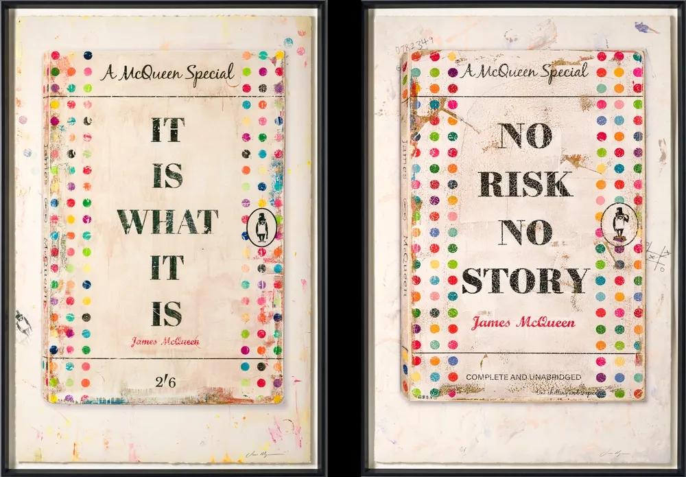 Artwork - It Is What It Is / No Risk, No Story (Set of 2 Framed Prints) (HC)