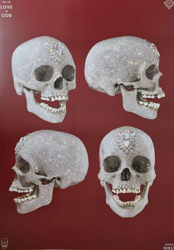 Artwork - For The Love Of God, Four Red Skulls
