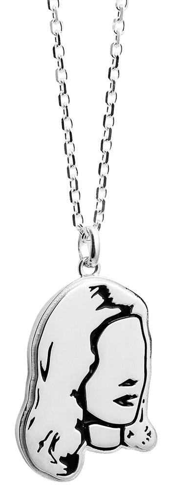 Artwork - Portrait Woman Necklace