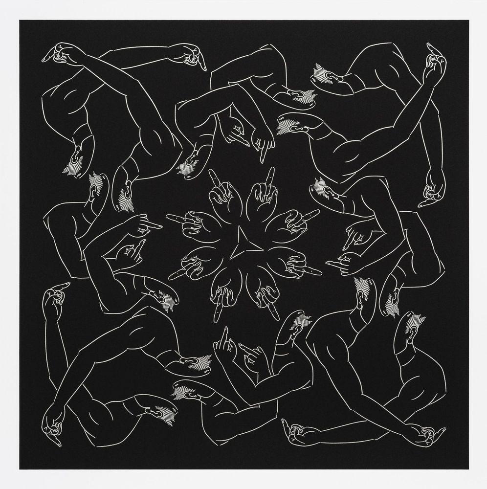 Artwork - Middle Finger in Black