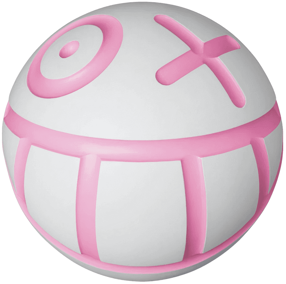 Artwork - Andre Ball (White & Pink)