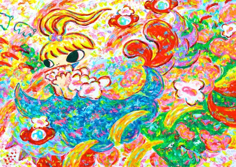 Artwork - Untitled A (Flower Girl)