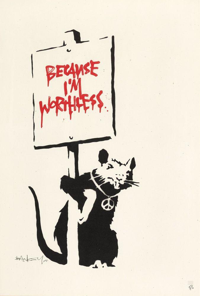 Artwork - Because I'm Worthless (Signed)
