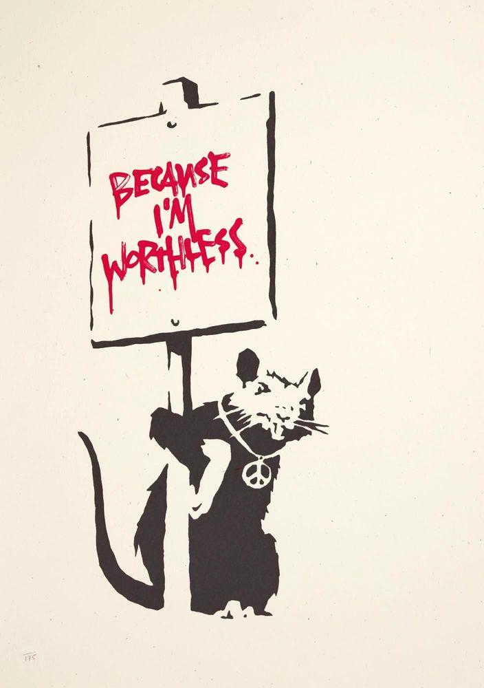 Artwork - Because I'm Worthless (Unsigned)