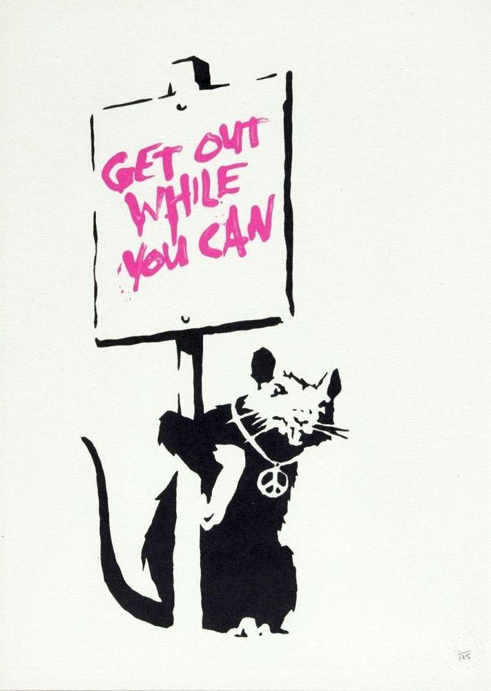 Artwork - Get Out While You Can (Unsigned) (Pink)