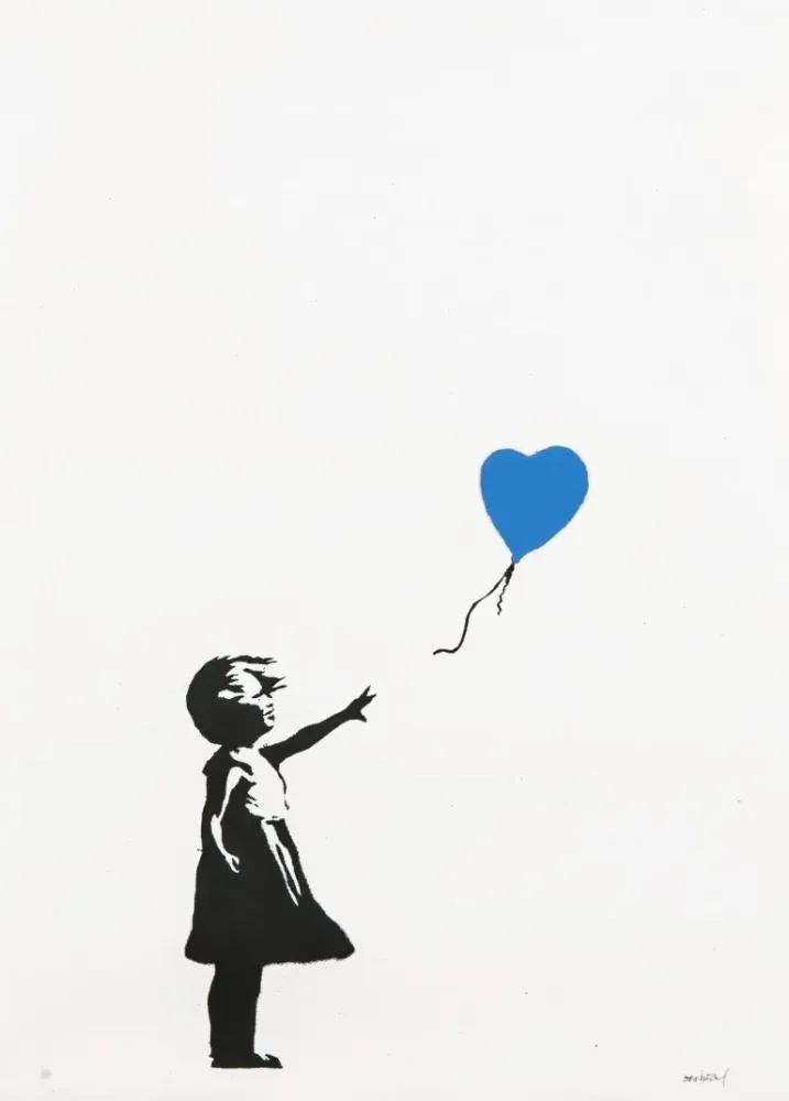 Artwork - Girl With Balloon (Blue Artist Proof)