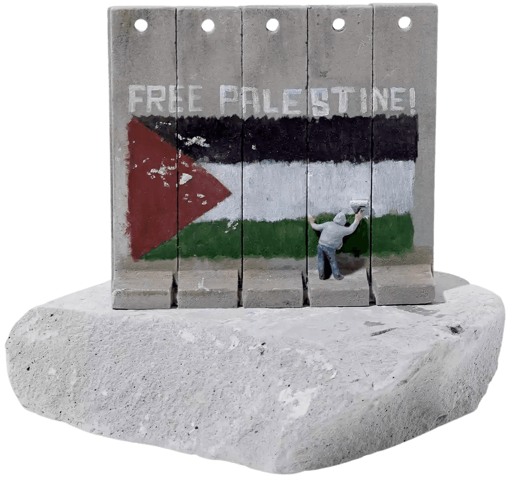 Artwork - Souvenir Wall Five Part Large (Free Palestine)