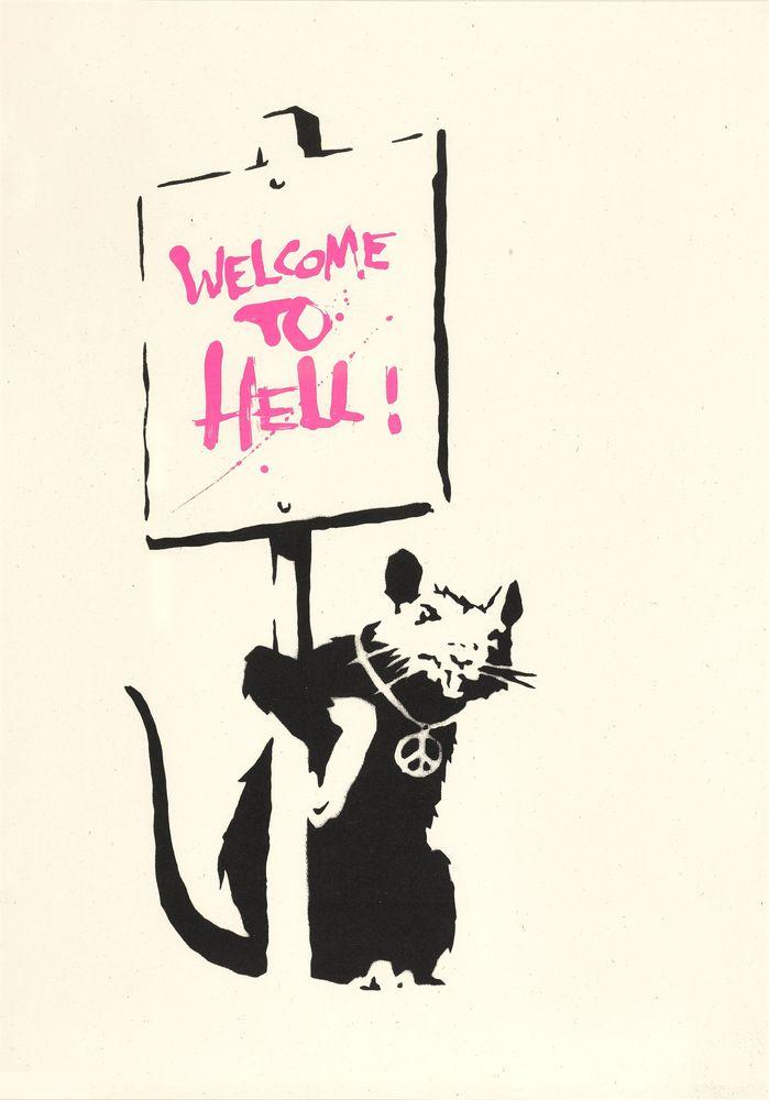 Artwork - Welcome To Hell (Unsigned) (Pink)