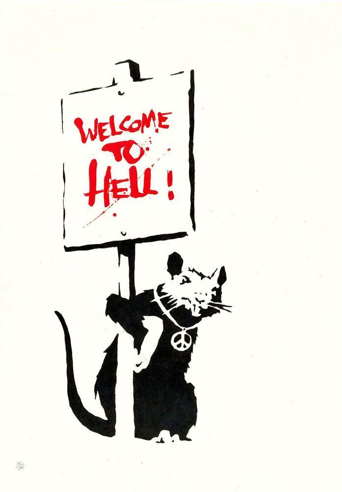 Artwork - Welcome To Hell (Unsigned) (Red)