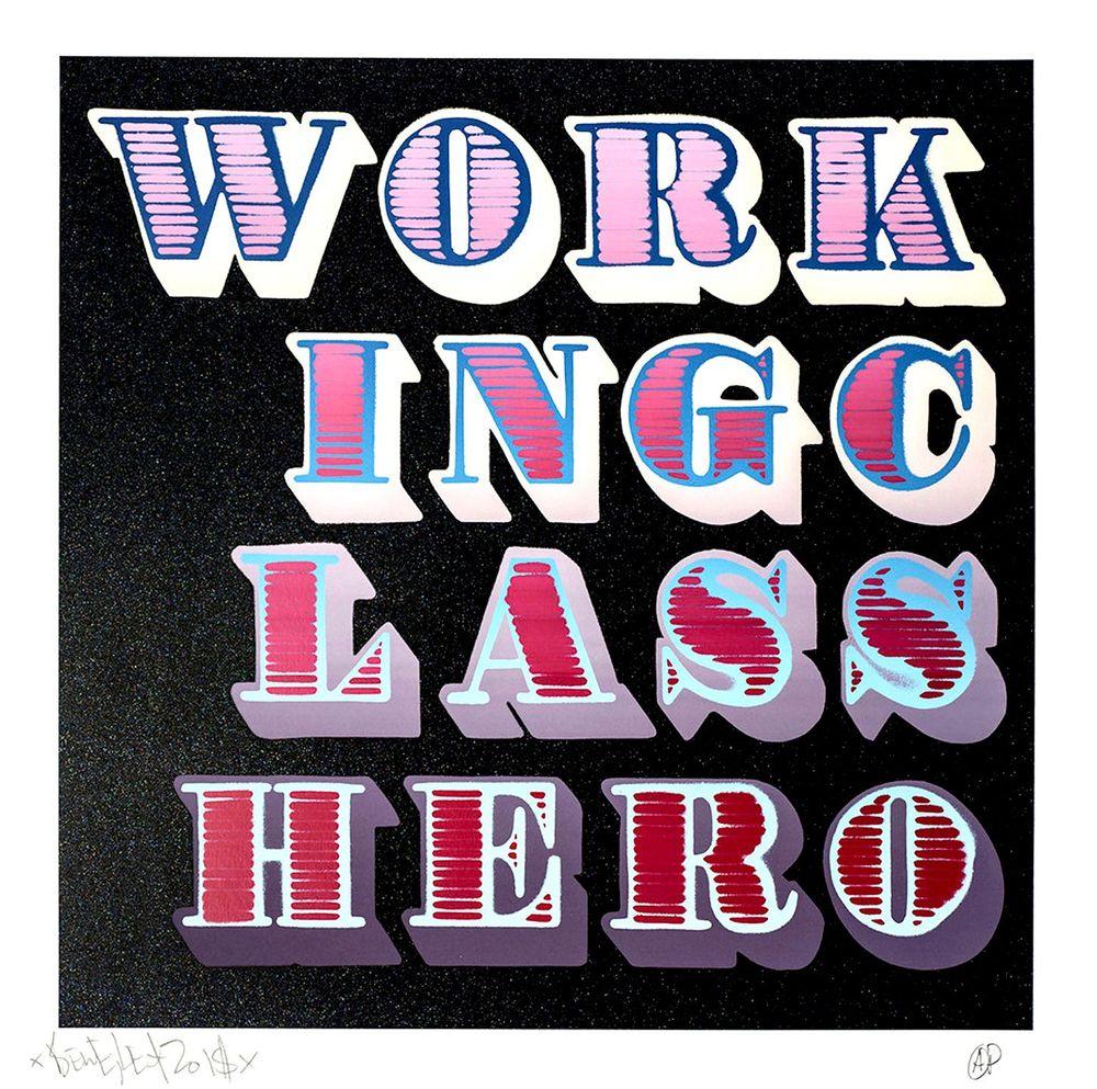 Artwork - Working Class Hero (Mauve Fade)