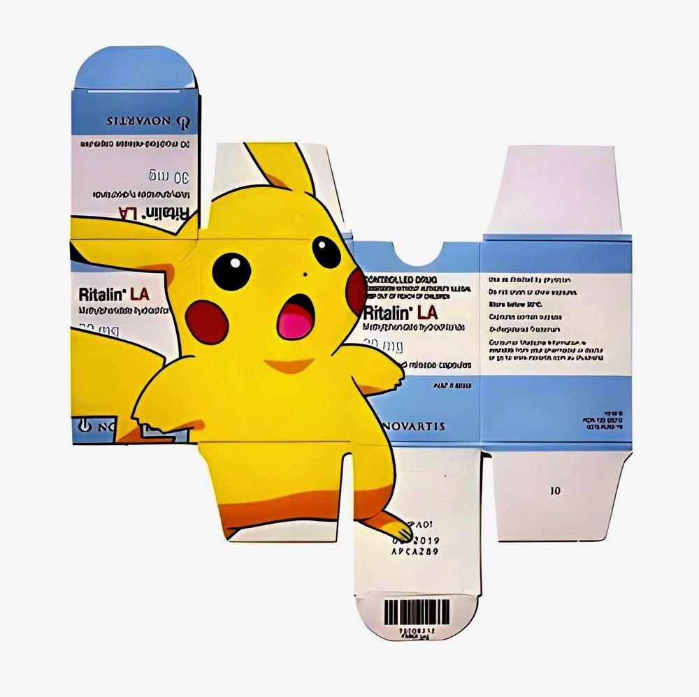 Artwork - Pikachu On Ritalin