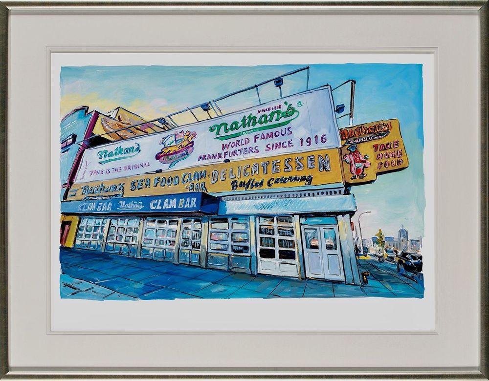 Artwork - Clam Bar, Surf Avenue - Medium (2017) (Framed)