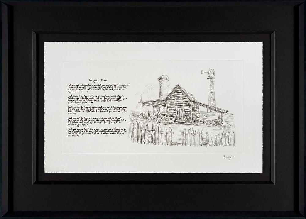 Artwork - Mondo Scripto (2018) - Maggie's Farm (Framed)