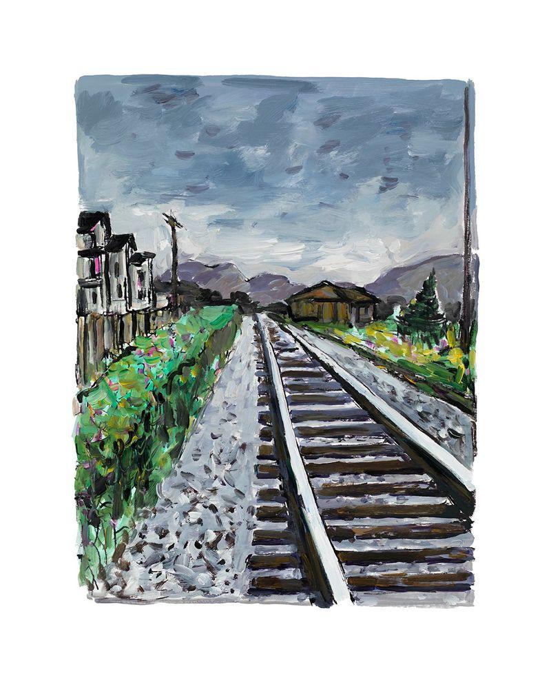 Artwork - Train Tracks (Grey 2018)