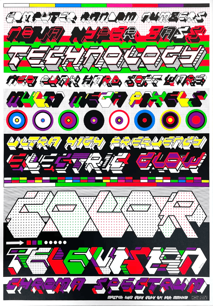 Artwork - Colour Television (Fluro)