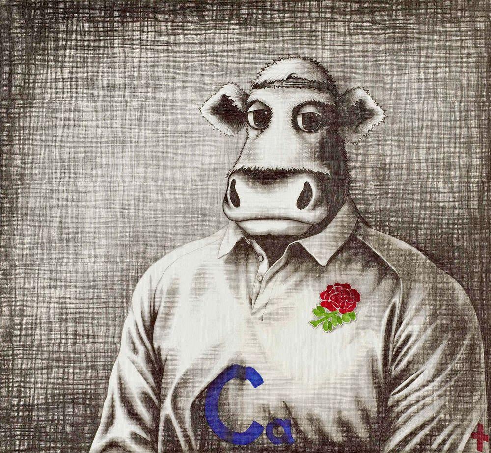 Artwork - Rugby Bull (Sketch)
