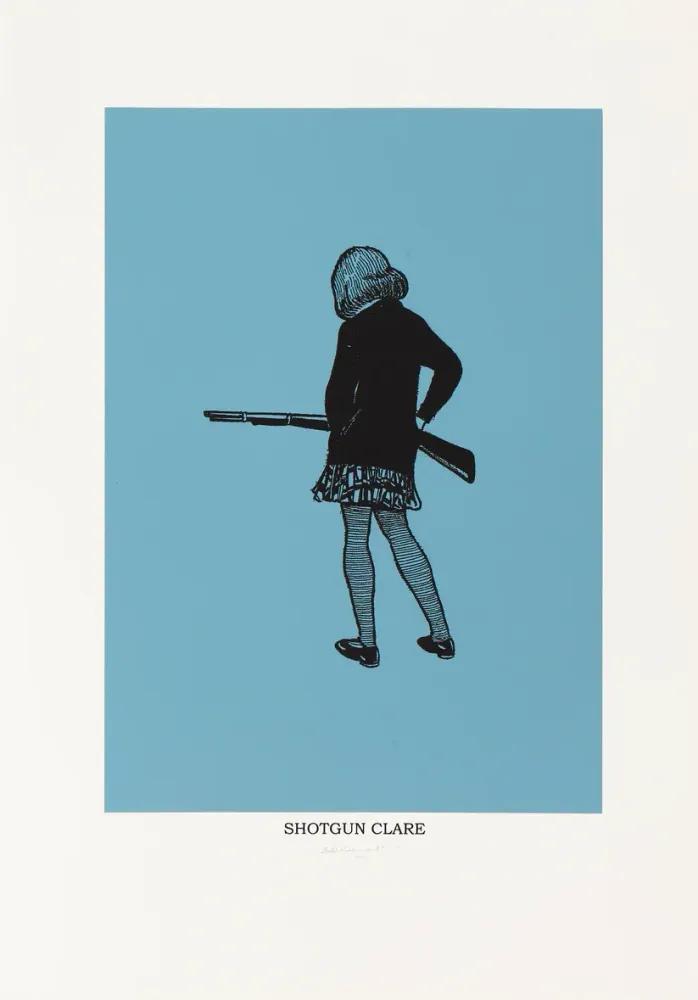 Artwork - Shotgun Clare (Large Blue)